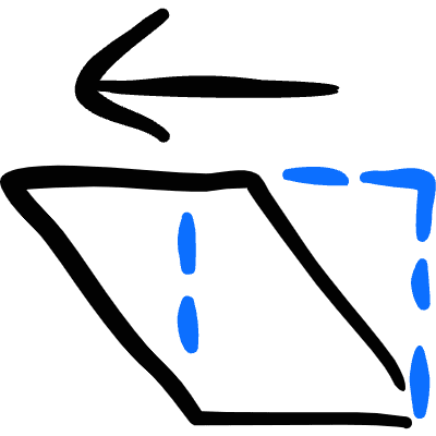 Transform Left Icon from Freehand Duotone Set