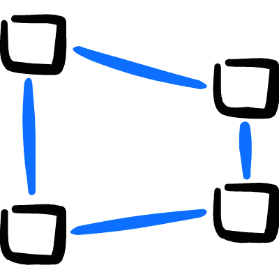 Vectors Anchor Rectangle Icon from Freehand Duotone Set