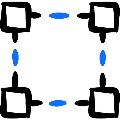 Vectors Anchor Square Icon from Freehand Duotone Set