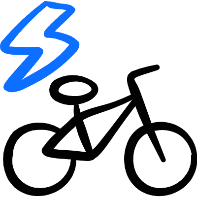 Clean Bicycle Icon from Freehand Duotone Set