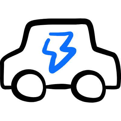 Clean Car Electric Powered Car 1 Icon from Freehand Duotone Set
