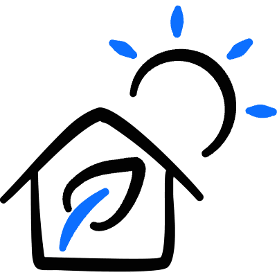 Eco House Sun Icon from Freehand Duotone Set