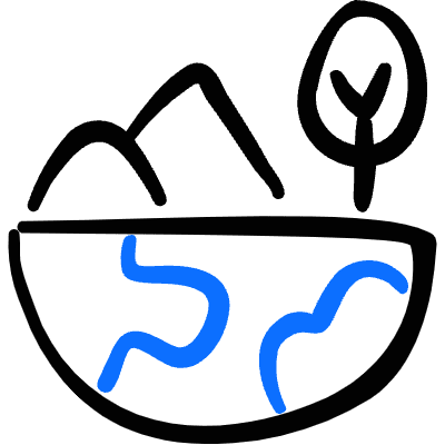 Ecology Globe Nature Icon from Freehand Duotone Set