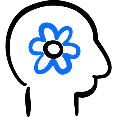 Ecology Human Mind Flower Icon from Freehand Duotone Set