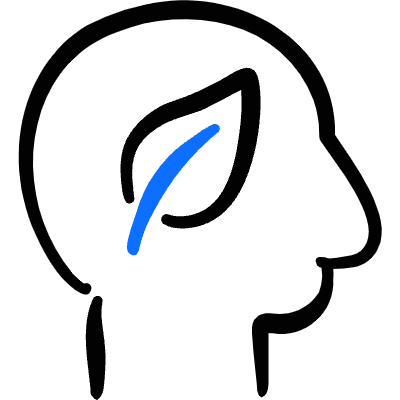 Ecology Human Mind Leaf Icon from Freehand Duotone Set