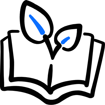 Ecology Leaf Book Open Icon from Freehand Duotone Set