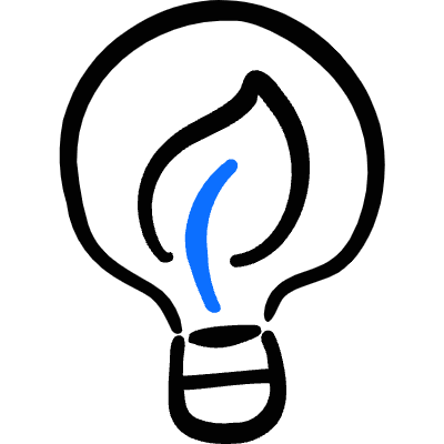 Ecology Leaf Bulb Idea Icon from Freehand Duotone Set