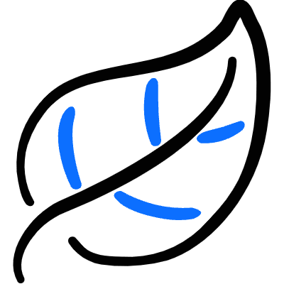 Ecology Leaf Icon from Freehand Duotone Set