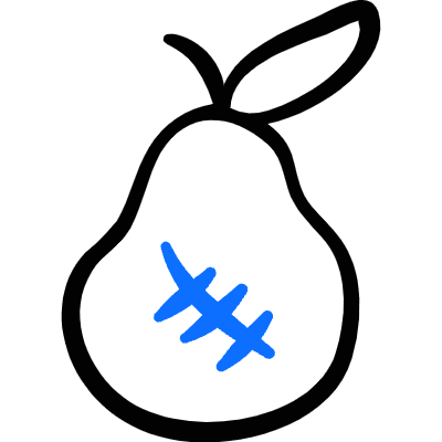 Gmo Food Pear Icon from Freehand Duotone Set