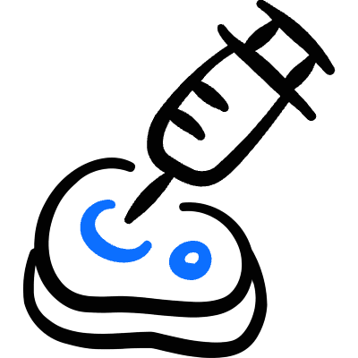 Gmo Food Steak Icon from Freehand Duotone Set