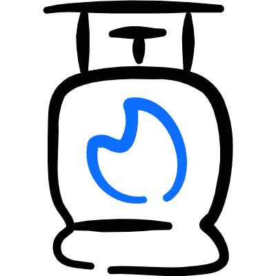 Fossil Energy Gas Latern Icon from Freehand Duotone Set