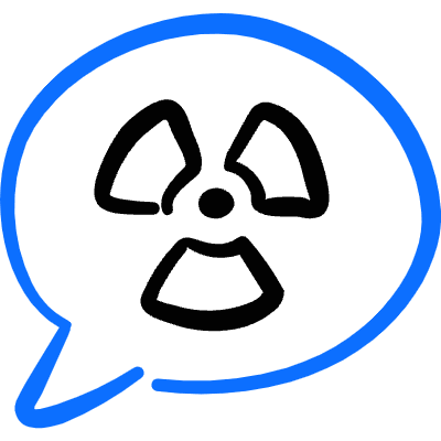 Nuclear Energy Message Icon from Freehand Duotone Set