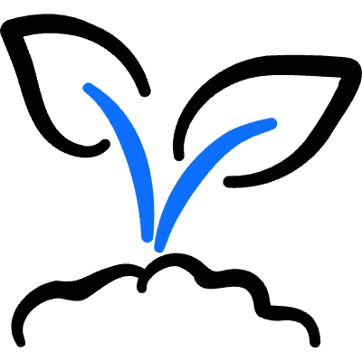Organic Plant Grow Dirt Icon from Freehand Duotone Set