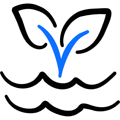 Organic Plant Grow Water Icon from Freehand Duotone Set
