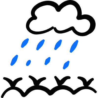 Organic Rain Growth Icon from Freehand Duotone Set