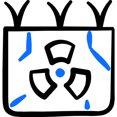 Pollution Cracky Soil Radiation Icon from Freehand Duotone Set