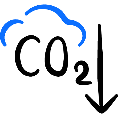 Pollution Decrease Co2 Carbondioxide Icon from Freehand Duotone Set