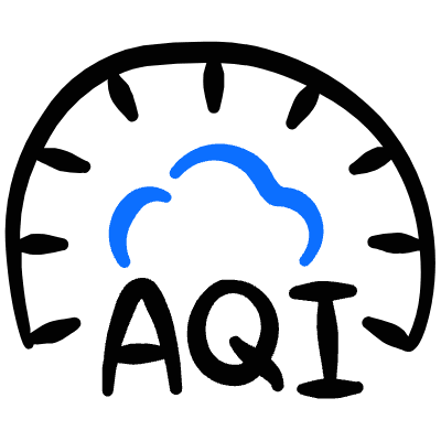 Pollution Smoke Air Quality Indicator Icon from Freehand Duotone Set