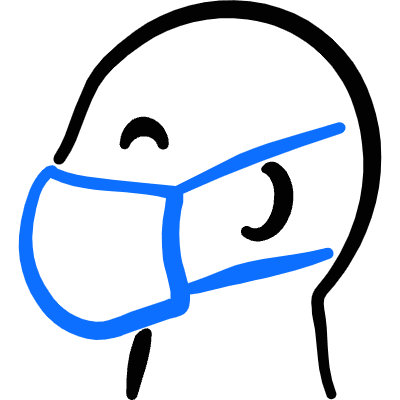 Pollution Wear Mask Side Head Icon from Freehand Duotone Set