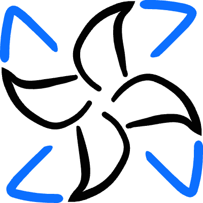 Renewable Energy Paper Turbine Icon from Freehand Duotone Set