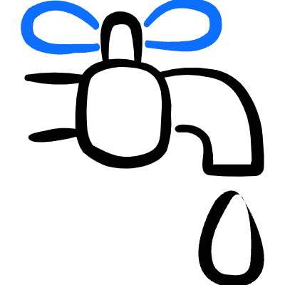 Water Protection Faucet Icon from Freehand Duotone Set