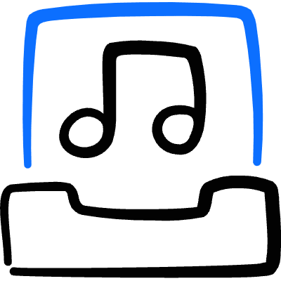 Drawer Music Icon from Freehand Duotone Set