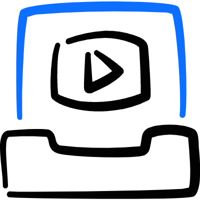 Drawer Play Icon from Freehand Duotone Set