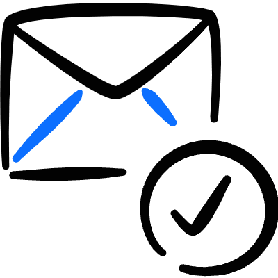 Email Action Check Icon from Freehand Duotone Set