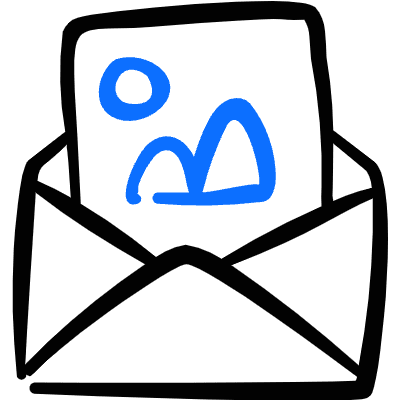 Email Action Image Icon from Freehand Duotone Set