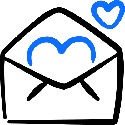Email Action Love Letter Icon from Freehand Duotone Set