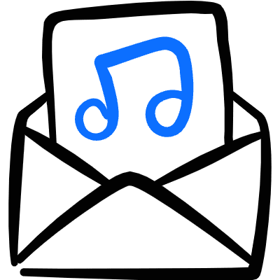 Email Action Music Icon from Freehand Duotone Set