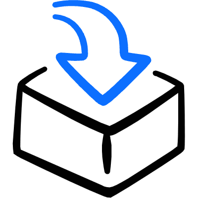 Email Action Receive Icon from Freehand Duotone Set