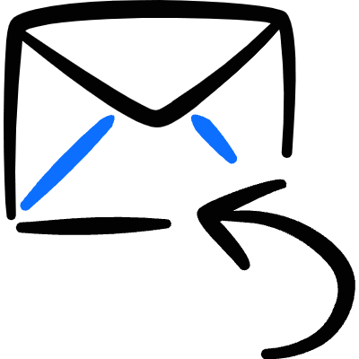 Email Action Reply 2 Icon from Freehand Duotone Set