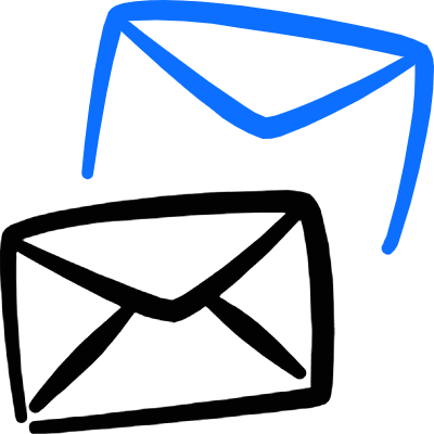 Envelope Back Front Icon from Freehand Duotone Set