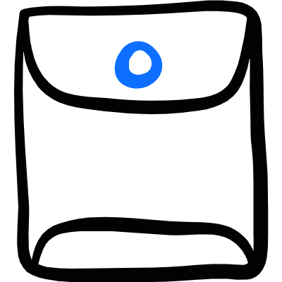 Envelope Document Icon from Freehand Duotone Set