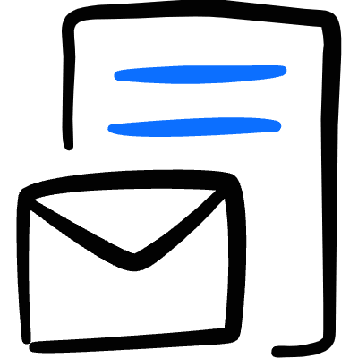 Envelope Paper Document Icon from Freehand Duotone Set