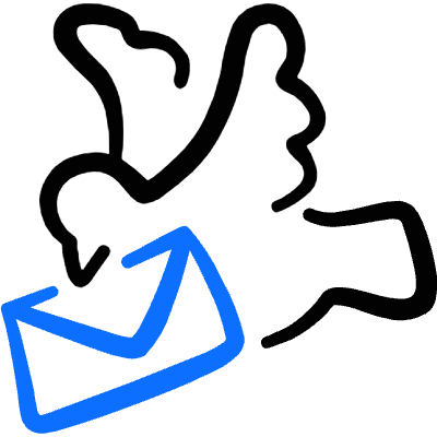 Envelope Pigeon Icon from Freehand Duotone Set