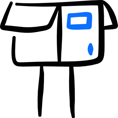 Mailbox House Icon from Freehand Duotone Set
