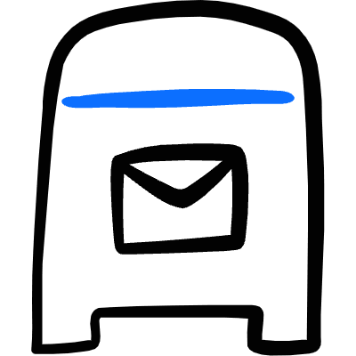 Mailbox Post Icon from Freehand Duotone Set