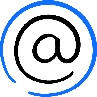 Read Email At Symbol 1 Icon from Freehand Duotone Set