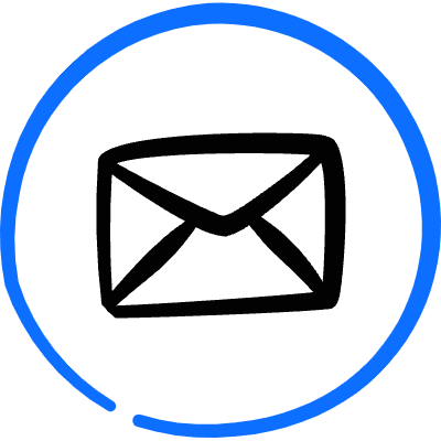 Read Email Circle Icon from Freehand Duotone Set