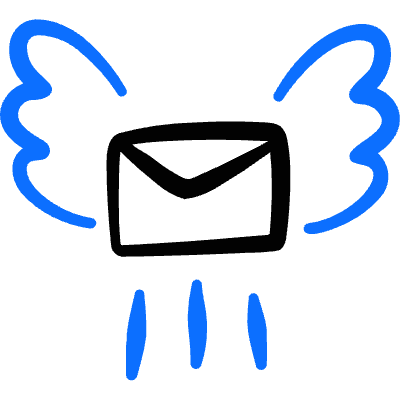 Send Email Fly Icon from Freehand Duotone Set