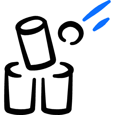 Activities Hit The Can Icon from Freehand Duotone Set