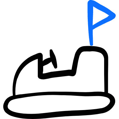 Amusement Park Bumper Cars Icon from Freehand Duotone Set