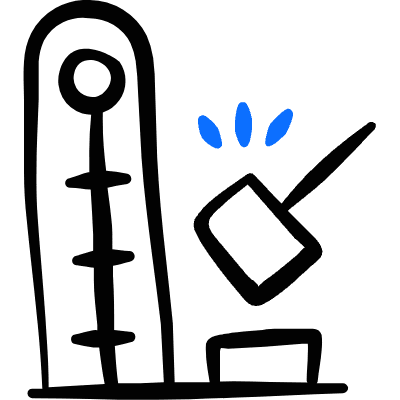 Amusement Park Strength Meter Icon from Freehand Duotone Set
