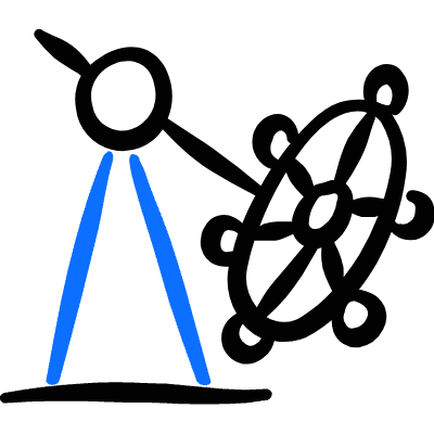 Amusement Park Zamperla Icon from Freehand Duotone Set