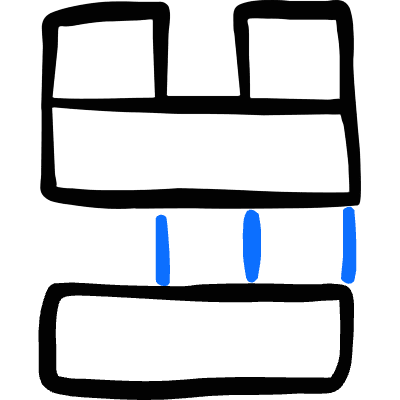 Board Game Jenga Icon from Freehand Duotone Set
