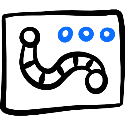 Board Game Snake Icon from Freehand Duotone Set