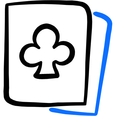Card Game Card Club Icon from Freehand Duotone Set