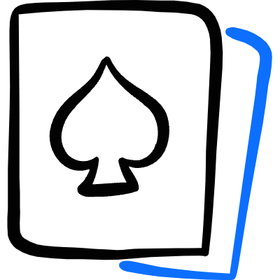 Card Game Card Spade Icon from Freehand Duotone Set